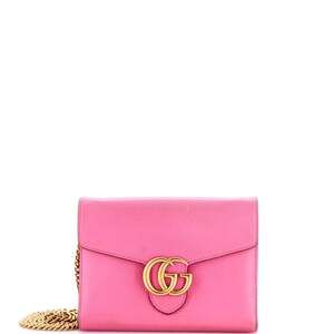 Gucci Gg Marmont Chain Wallet Leather #244834G89B